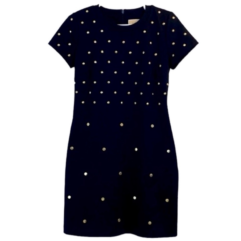 MICHAEL KORS STUDDED BLACK DRESS NWT - Picture 2 of 4